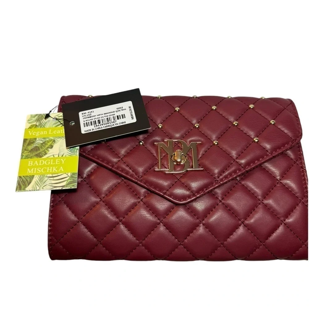Badgley Mischka Crossbody Diamond Quilted